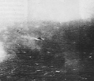 El Bismarck visto desde un Swordfish.